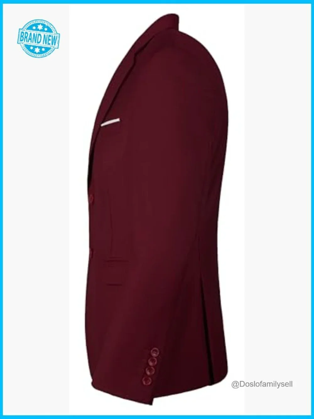 Slim Fit Blazer Sport Coat Formal Suit Jacket Business Wedding Prom Party
